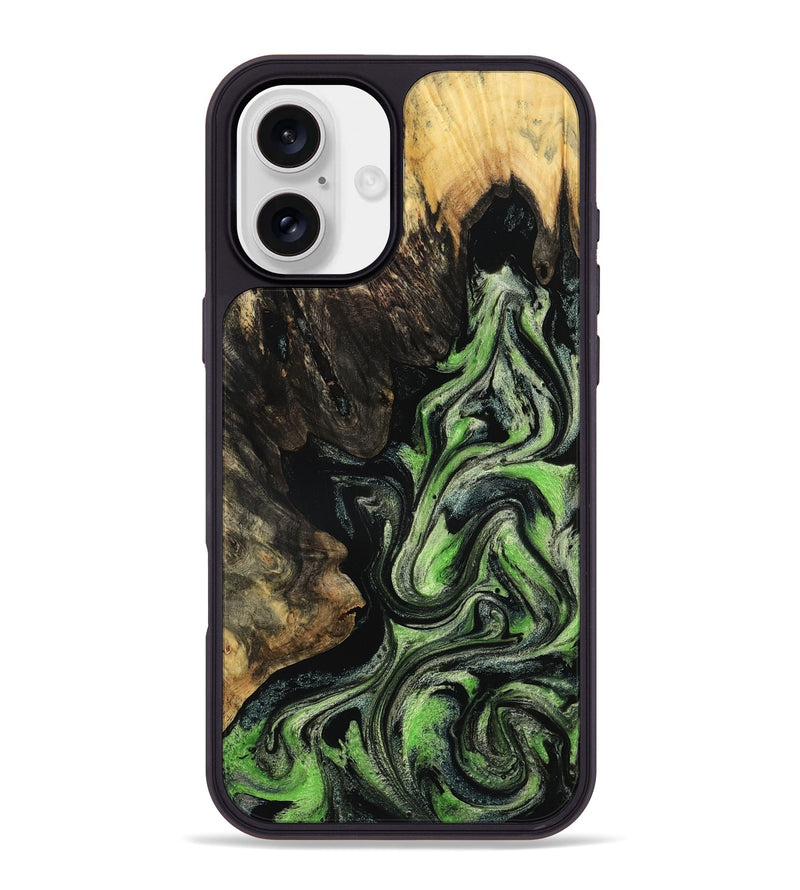 iPhone 16 Plus Wood Phone Case - Rolla (Green, 802736)