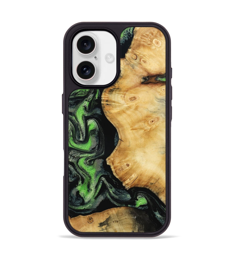 iPhone 17 Wood Phone Case - Morgan (Green, 802737)