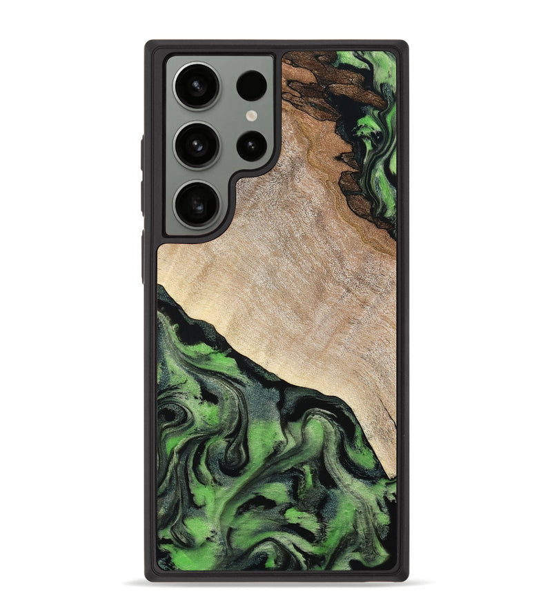 Galaxy S23 Ultra Wood Phone Case - Nat (Green, 802739)