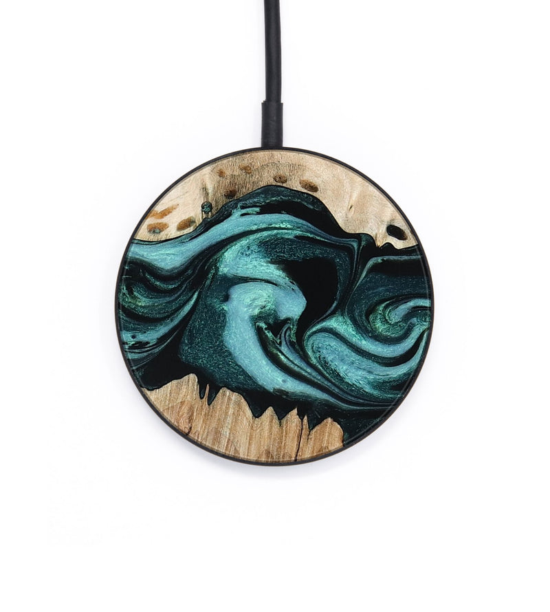 Circle Wood Wireless Charger - Barton (Green, 802740)