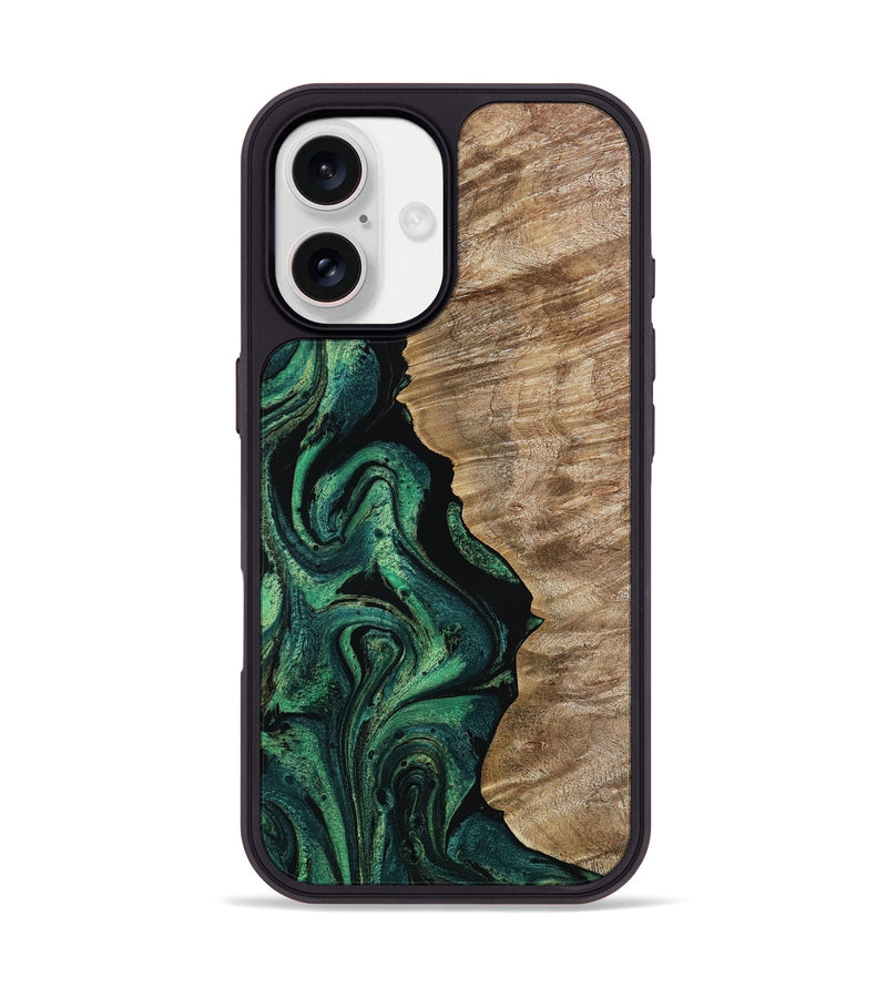 iPhone 17 Wood Phone Case - Clay (Green, 802756)