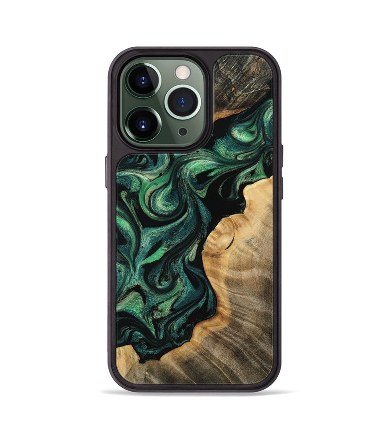 iPhone 13 Pro Wood Phone Case - Vernice (Green, 802767)