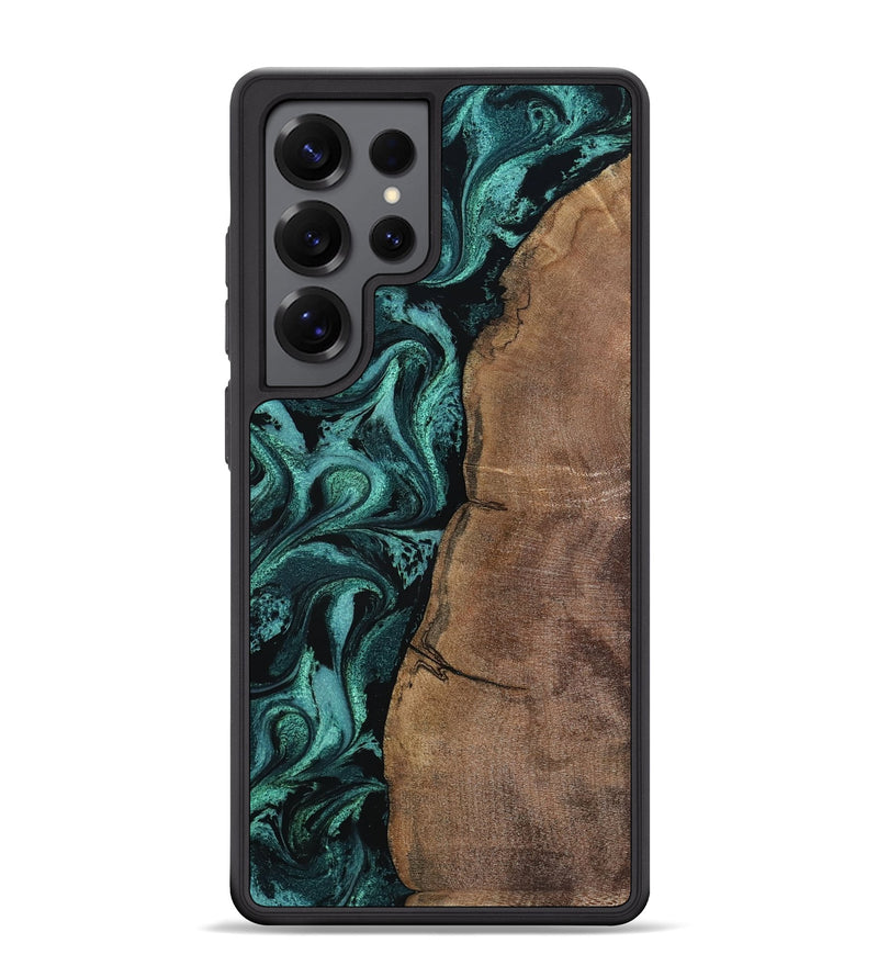 Galaxy S25 Ultra Wood Phone Case - Mireya (Green, 802769)