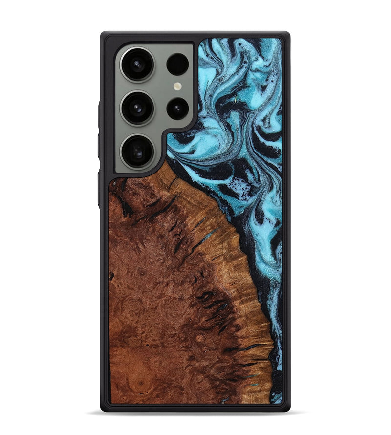Galaxy S24 Ultra Wood Phone Case - Donavan (Blue, 802777)