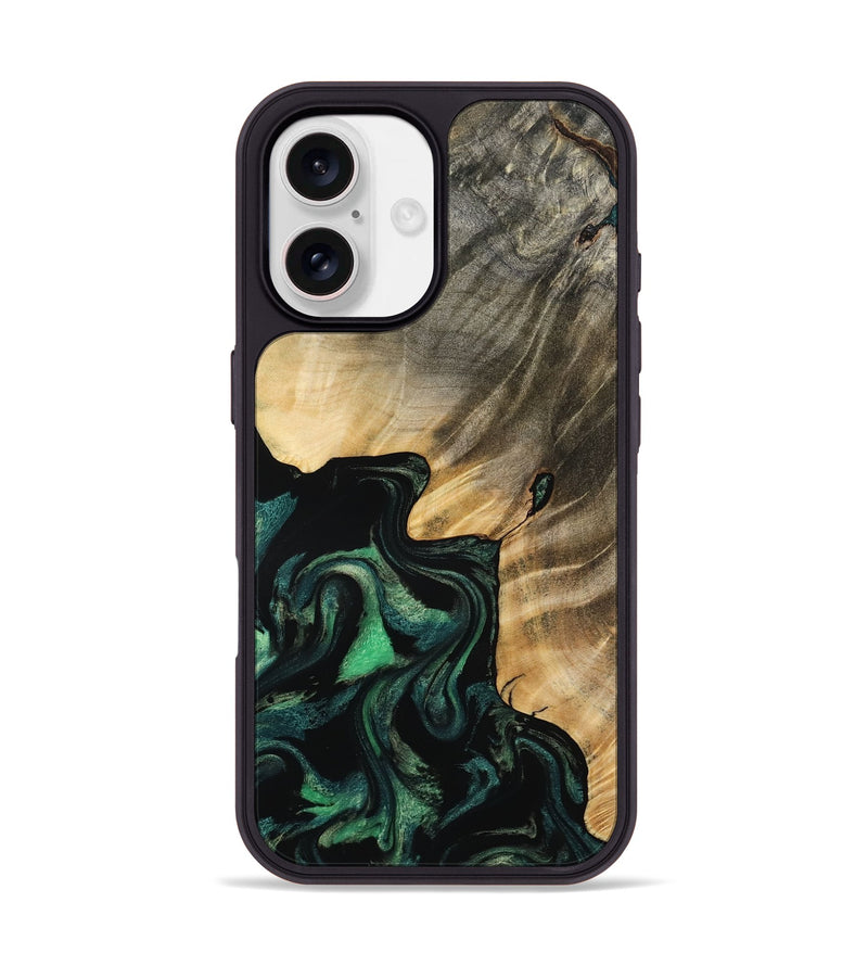 iPhone 17 Wood Phone Case - Colin (Green, 802782)