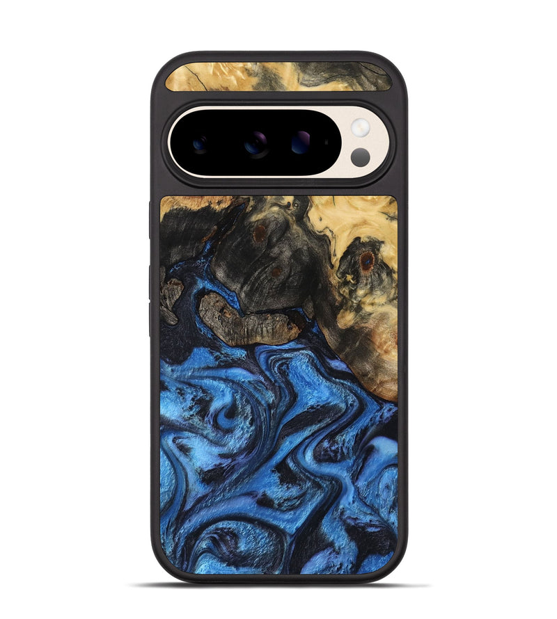 Pixel 10 Wood Phone Case - Mollie (Blue, 802876)
