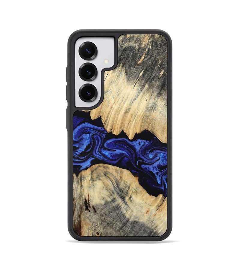 Galaxy S25 Wood Phone Case - Mira (Blue, 802877)