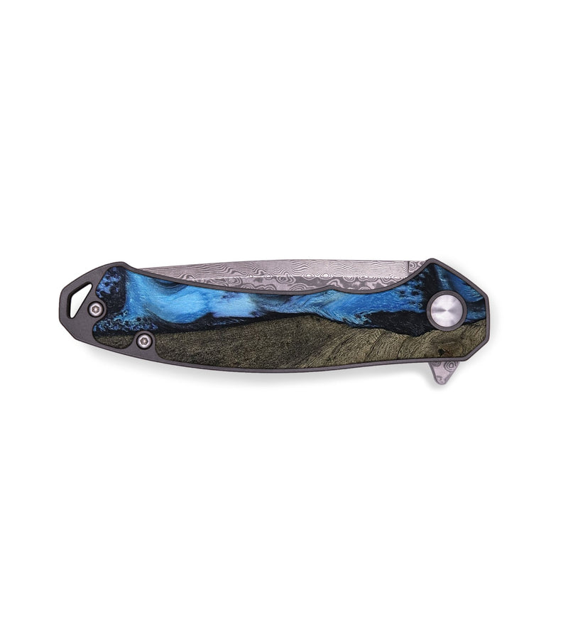 EDC Wood Pocket Knife - Lorie (Blue, 802879)
