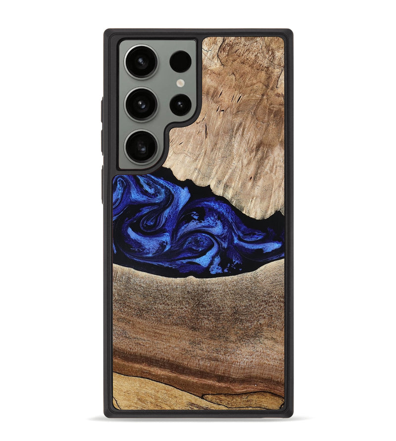 Galaxy S23 Ultra Wood Phone Case - Ariella (Blue, 802881)