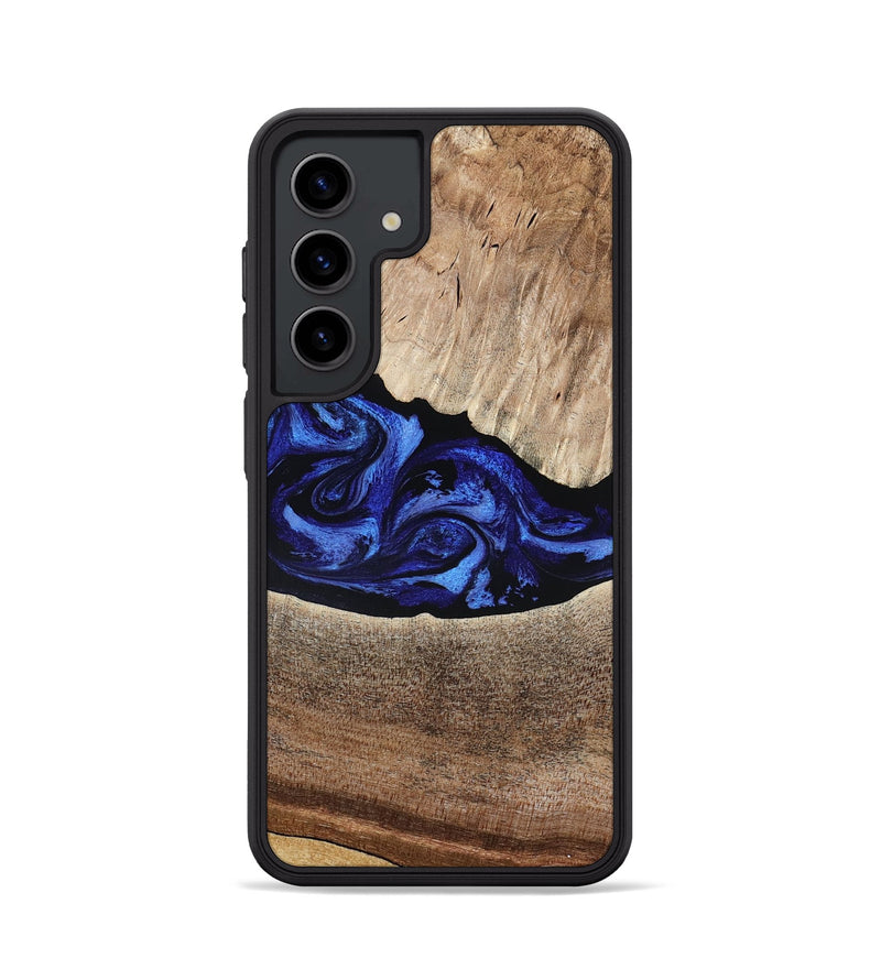 Galaxy S24 Wood Phone Case - Ariella (Blue, 802881)