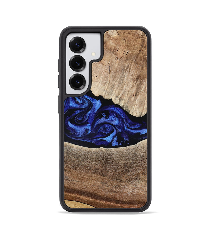 Galaxy S25 Wood Phone Case - Ariella (Blue, 802881)