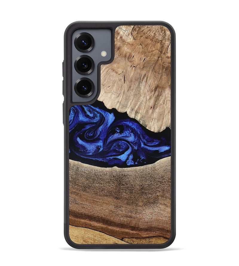 Galaxy S25 Plus Wood Phone Case - Ariella (Blue, 802881)