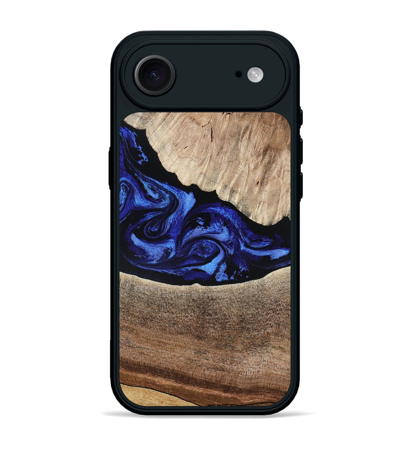iPhone 17 Air Wood Phone Case - Ariella (Blue, 802881)