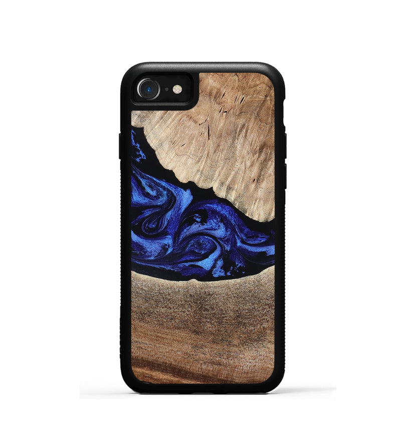 iPhone SE Wood Phone Case - Ariella (Blue, 802881)