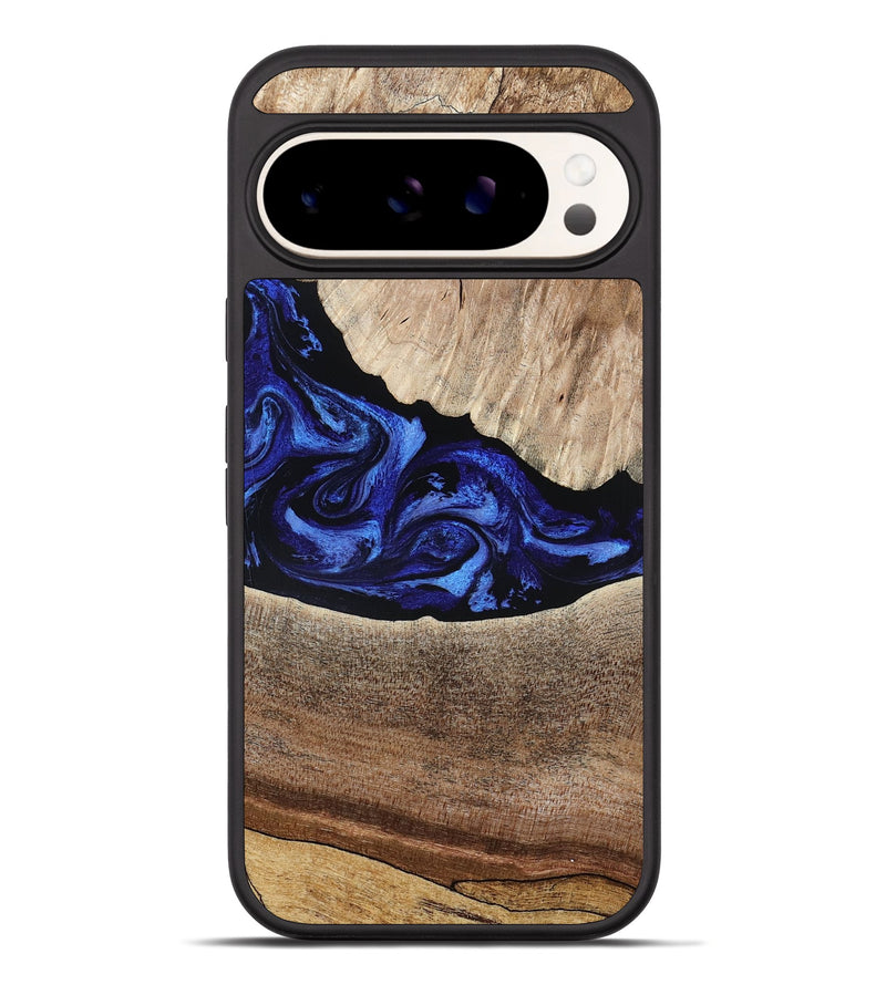 Pixel 10 Pro XL Wood Phone Case - Ariella (Blue, 802881)