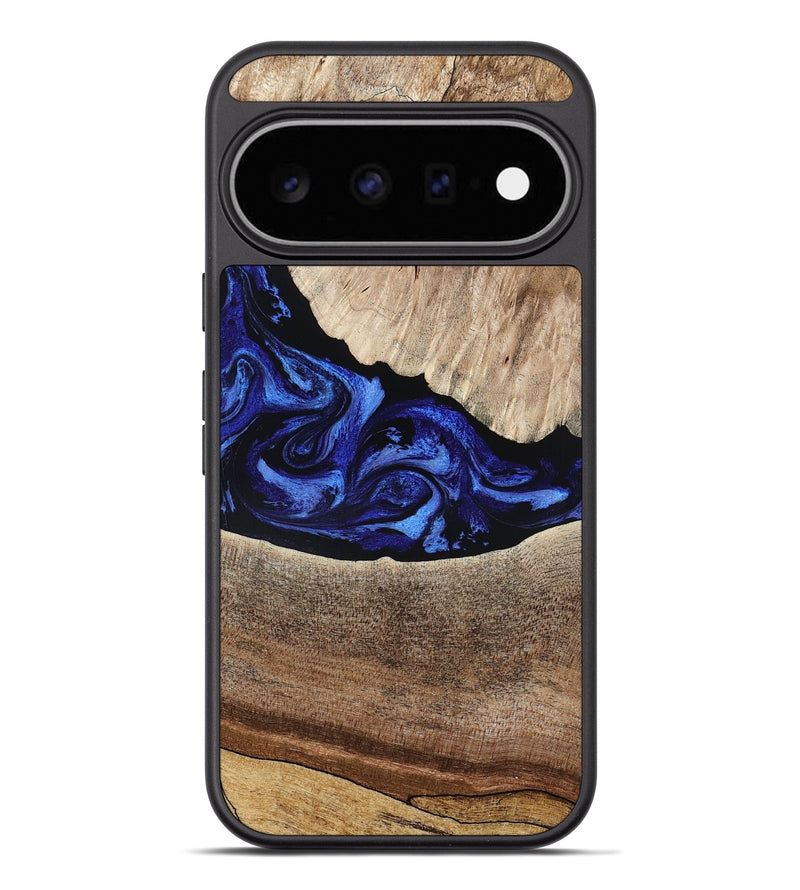 Pixel 11 Pro XL Wood Phone Case - Ariella (Blue, 802881)