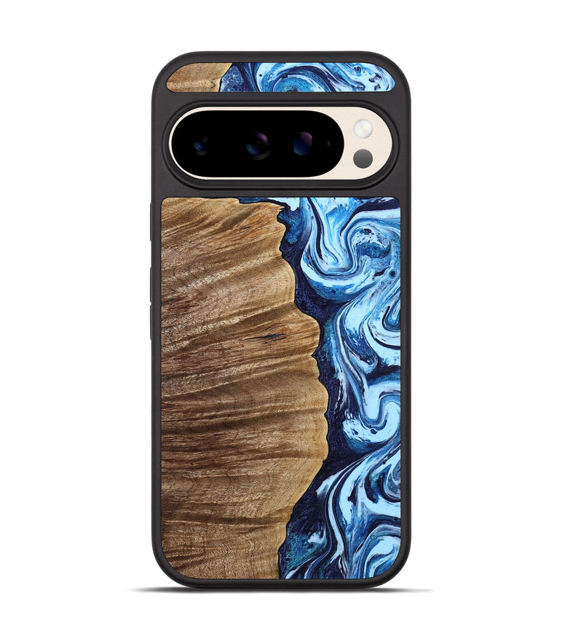 Pixel 10 Pro Wood Phone Case - Santana (Blue, 802884)