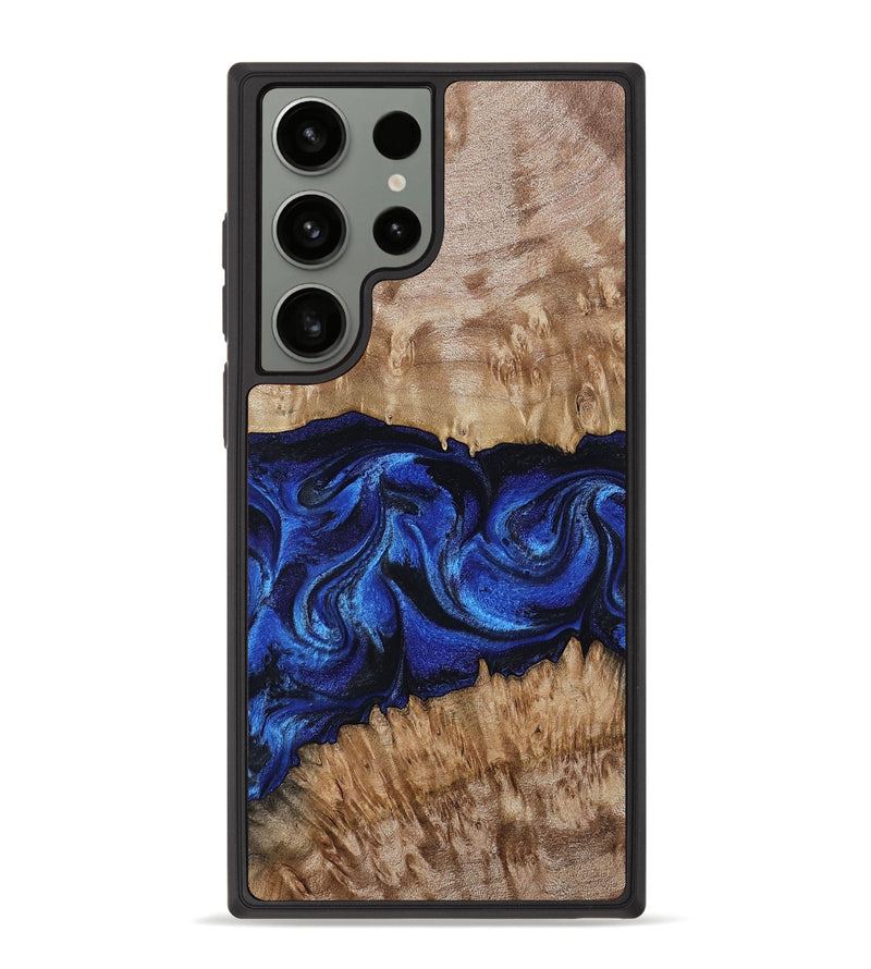Galaxy S23 Ultra Wood Phone Case - Nels (Blue, 802886)