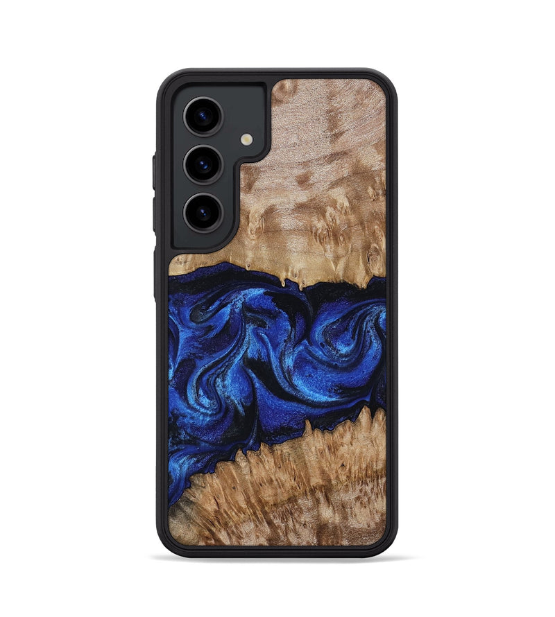 Galaxy S24 Wood Phone Case - Nels (Blue, 802886)