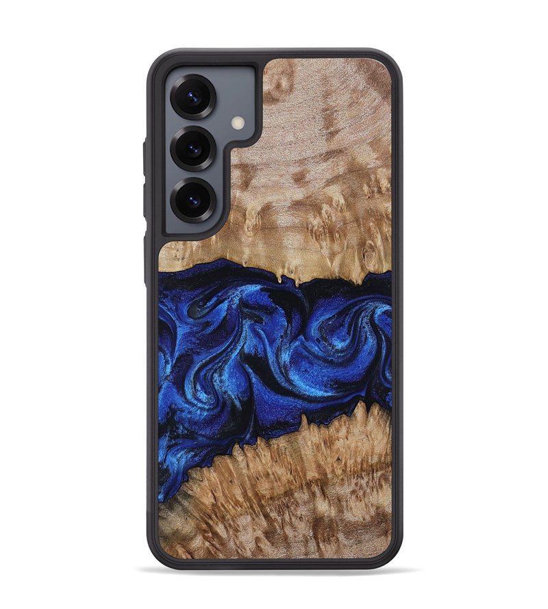 Galaxy S25 Plus Wood Phone Case - Nels (Blue, 802886)