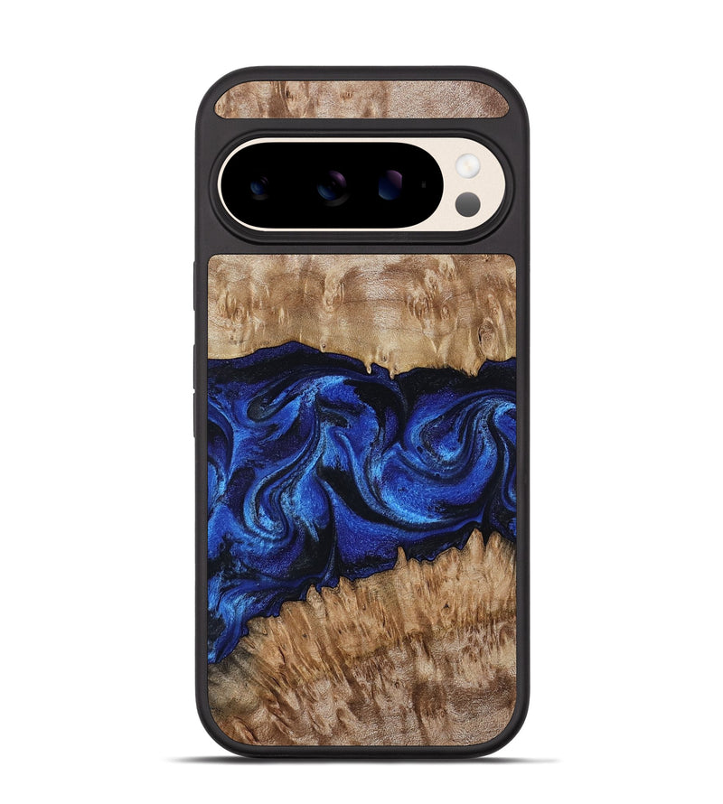 Pixel 10 Wood Phone Case - Nels (Blue, 802886)