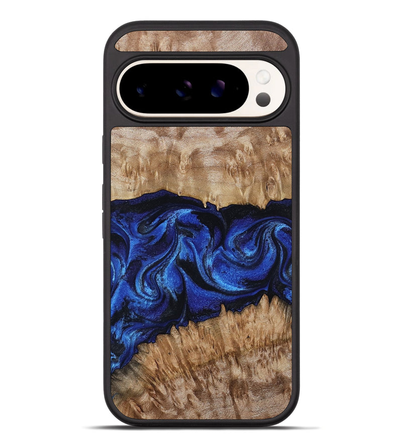 Pixel 10 Pro XL Wood Phone Case - Nels (Blue, 802886)
