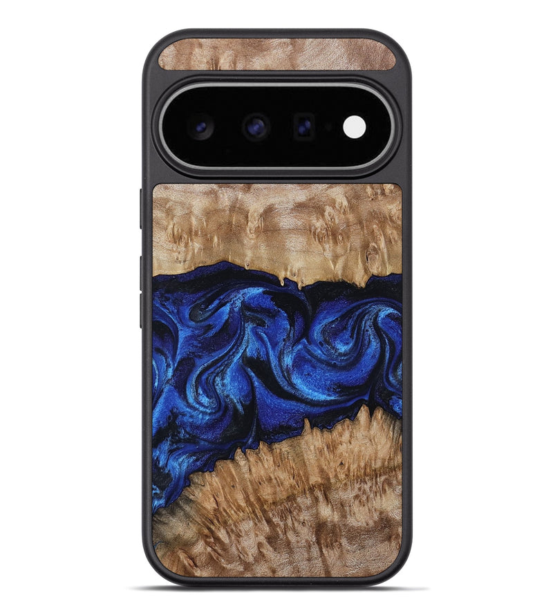 Pixel 11 Pro XL Wood Phone Case - Nels (Blue, 802886)