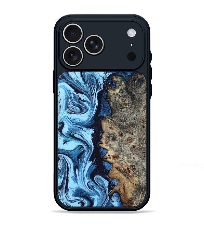 iPhone 17 Pro Max Wood Phone Case - Raekwon (Blue, 802888)