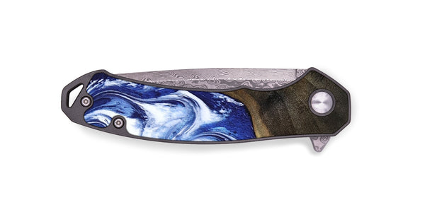 EDC Wood Pocket Knife - Veva (Blue, 802892)