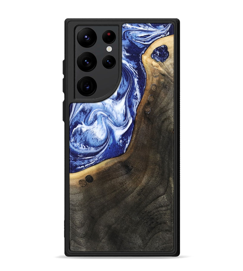 Galaxy S22 Ultra Wood Phone Case - Veva (Blue, 802892)