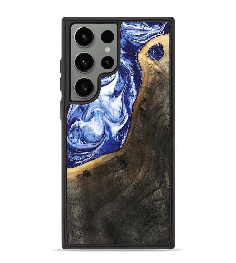 Galaxy S23 Ultra Wood Phone Case - Veva (Blue, 802892)