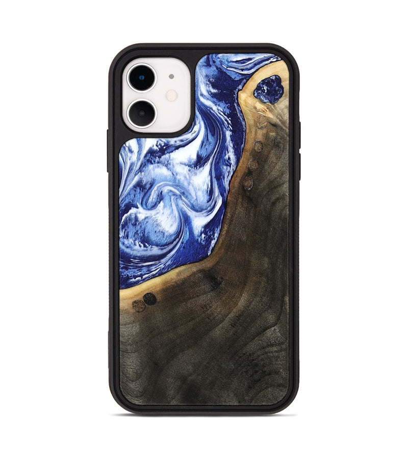 iPhone 11 Wood Phone Case - Veva (Blue, 802892)