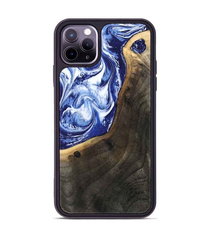 iPhone 11 Pro Max Wood Phone Case - Veva (Blue, 802892)