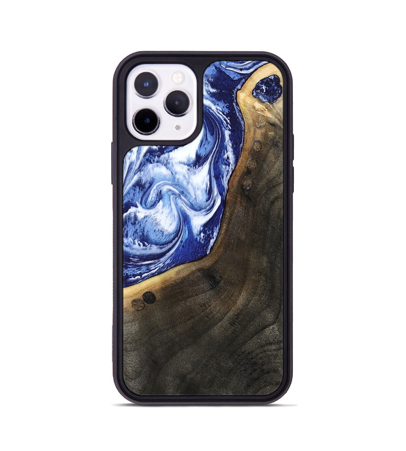 iPhone 11 Pro Wood Phone Case - Veva (Blue, 802892)