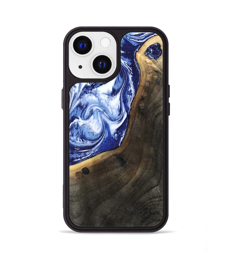 iPhone 13 Wood Phone Case - Veva (Blue, 802892)