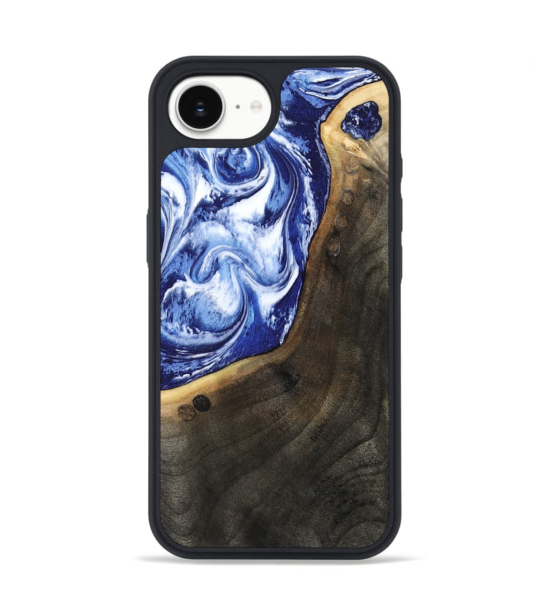 iPhone 16e Wood Phone Case - Veva (Blue, 802892)