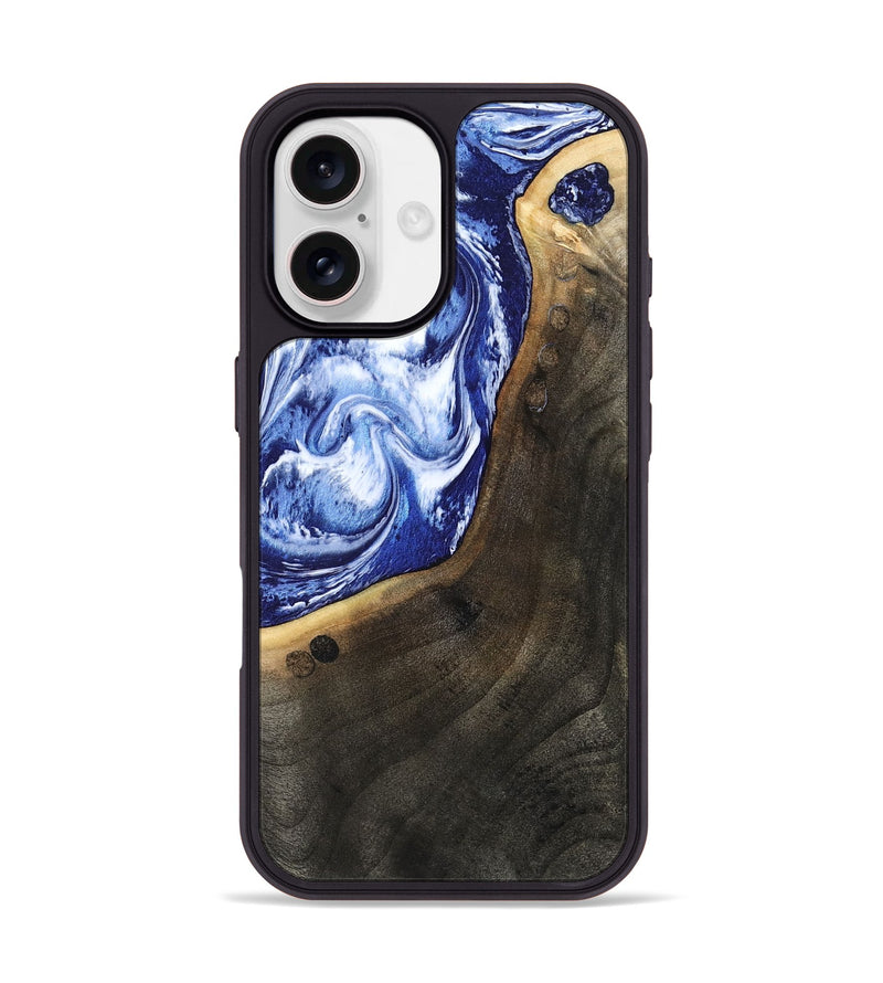 iPhone 17 Wood Phone Case - Veva (Blue, 802892)