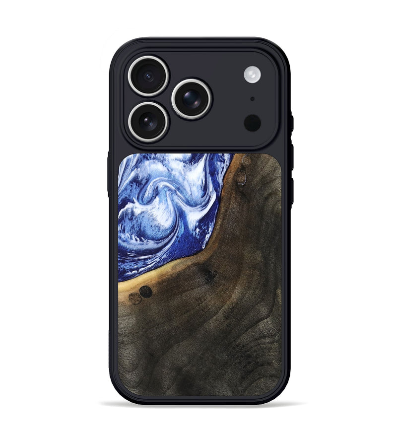 iPhone 17 Pro Wood Phone Case - Veva (Blue, 802892)