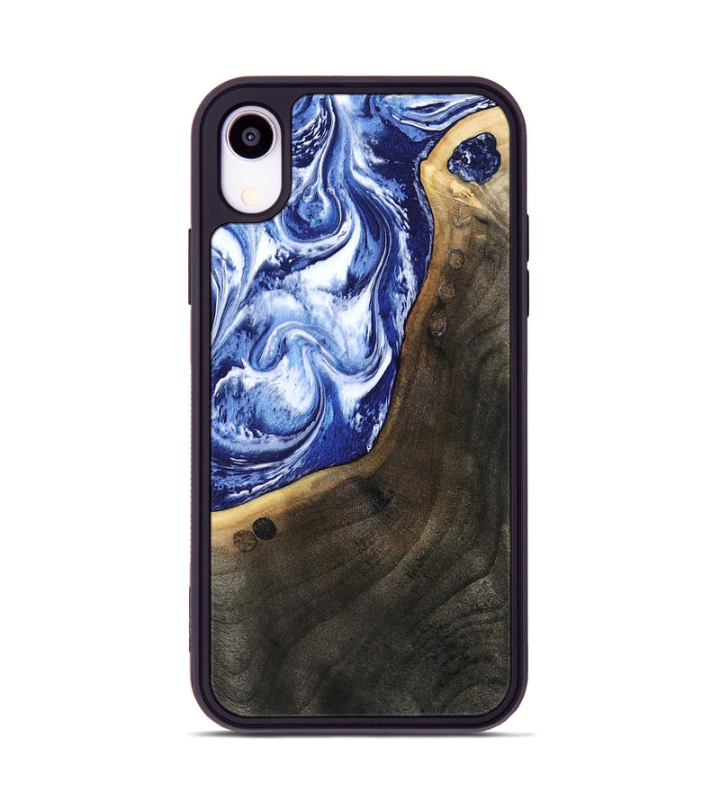 iPhone Xr Wood Phone Case - Veva (Blue, 802892)