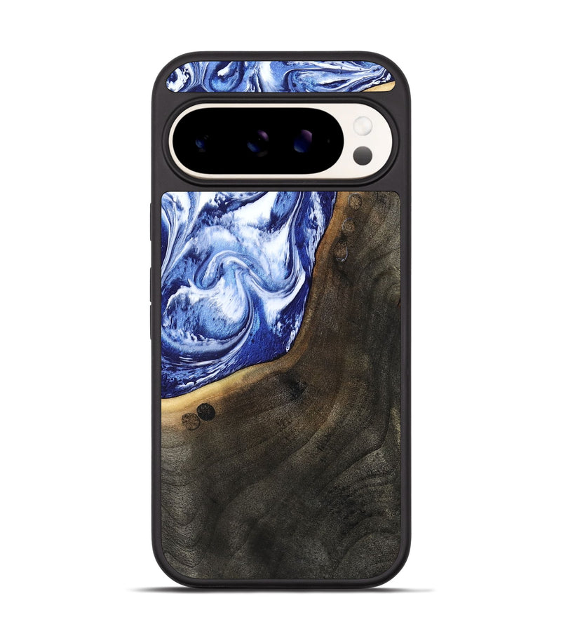 Pixel 9 Wood Phone Case - Veva (Blue, 802892)