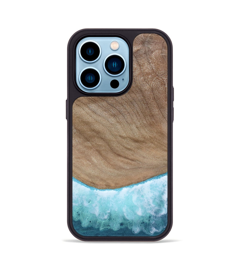 iPhone 14 Pro Wood Phone Case - Aleah (Coastal, 802946)