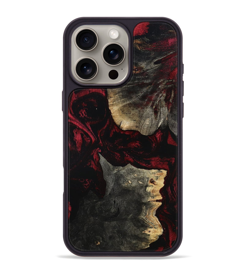 iPhone 16 Pro Max Wood Phone Case - Alana (Red, 802980)