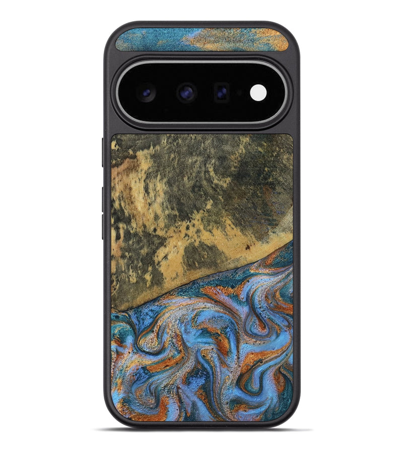 Pixel 11 Pro XL Wood Phone Case - Rey (Teal & Gold, 802995)