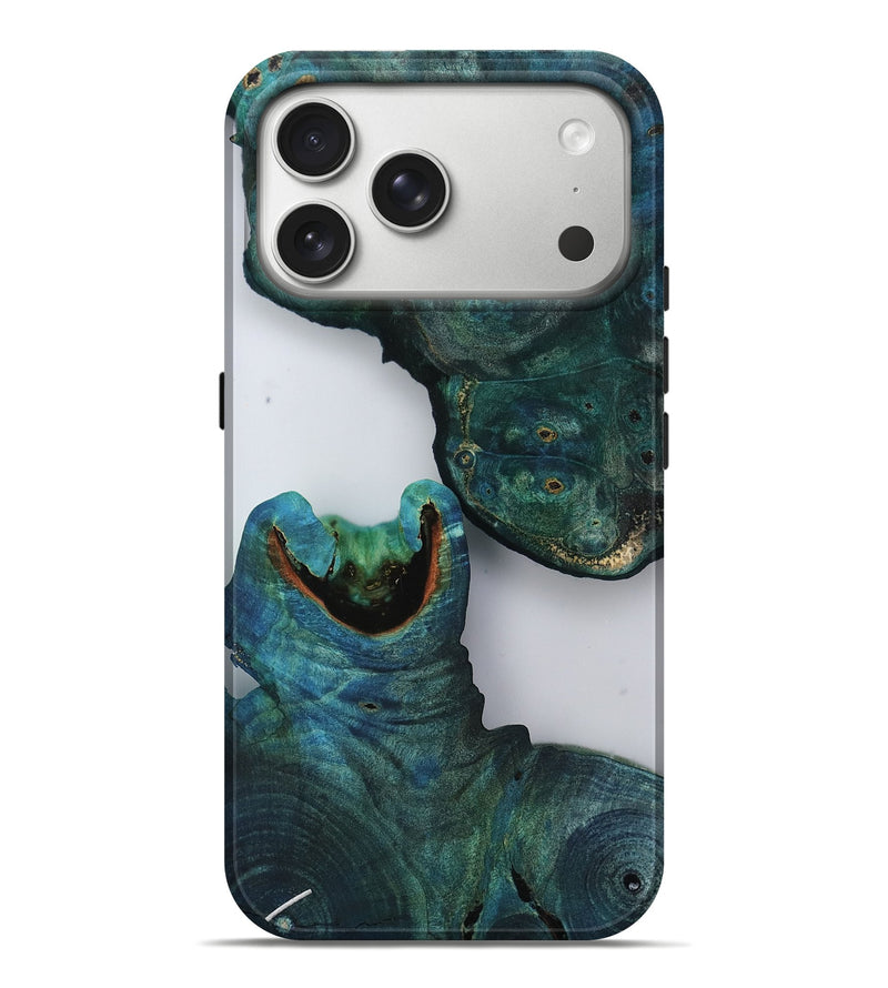 iPhone 17 Pro Max Wood Live Edge Phone Case - Helene (Clear, 803007)
