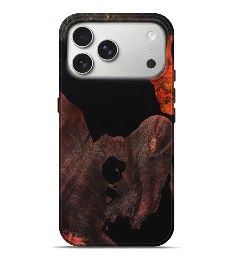 iPhone 17 Pro Max Wood Live Edge Phone Case - Leonard (Wood Burl, 803009)