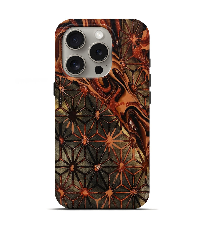 iPhone 16 Pro Wood Live Edge Phone Case - Daquan (Pattern, 803033)