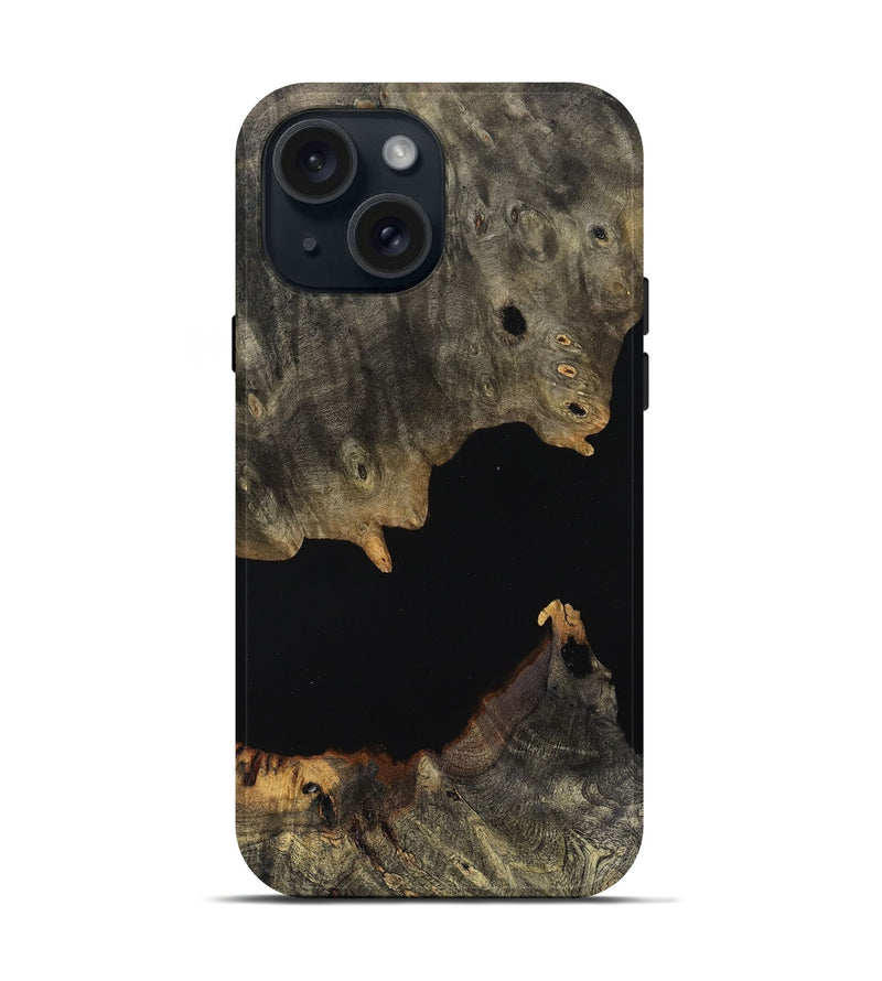 iPhone 15 Wood Live Edge Phone Case - Rilla (Wood Burl, 803034)