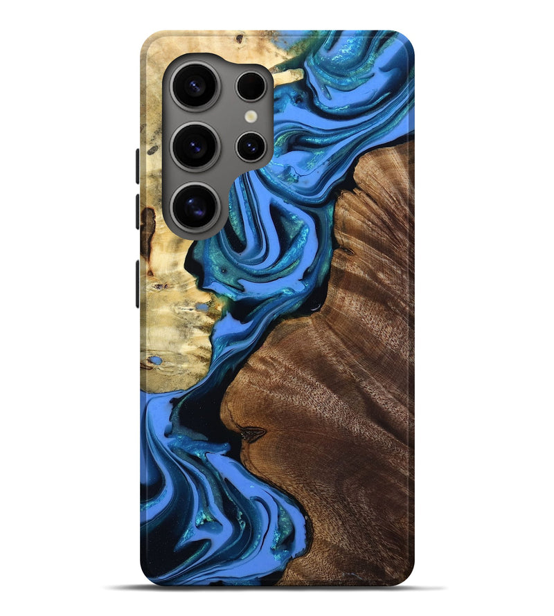 Galaxy S25 Ultra Wood Live Edge Phone Case - Furman (Blue, 803037)
