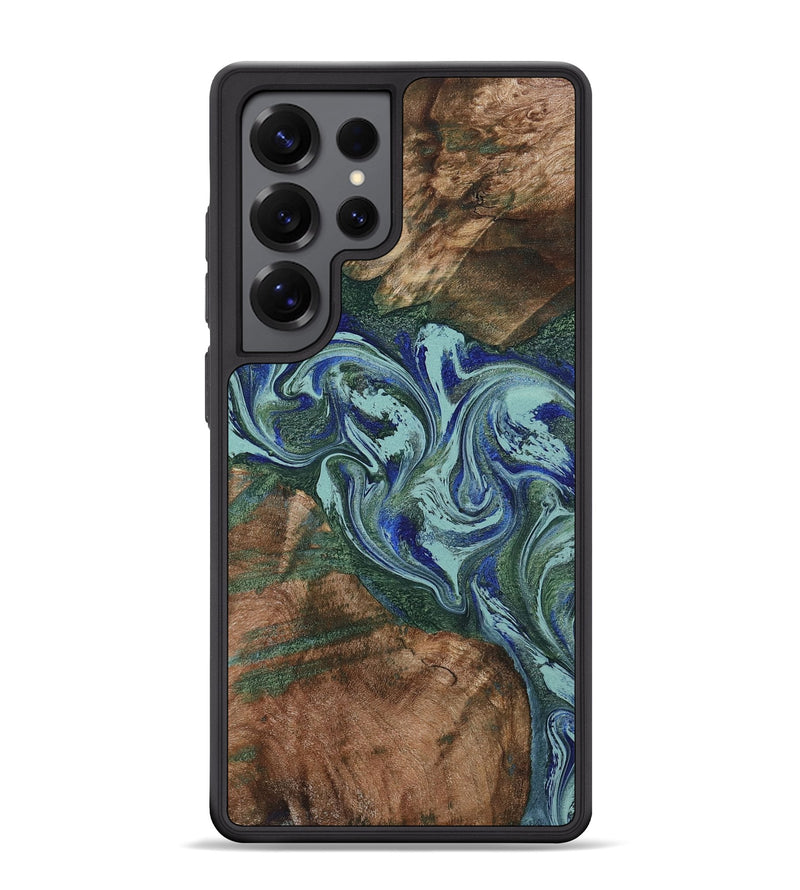 Galaxy S25 Ultra Wood Phone Case - Nicky (Green, 803138)