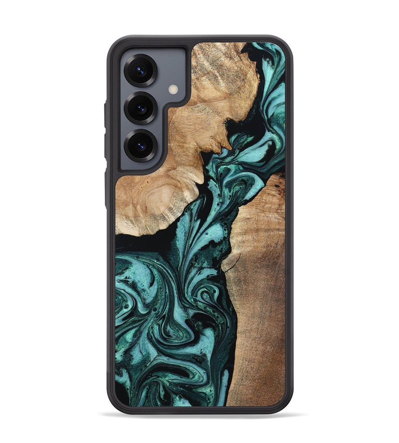 Galaxy S25 Plus Wood Phone Case - Freddie (Green, 803140)